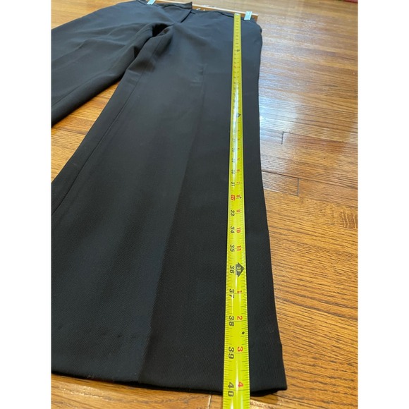Talbots Women's Sz 6 Wool Stretch Dress Pants Black Straight Leg - Picture 6 of 11
